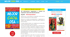 Desktop Screenshot of mejorcadadia.com